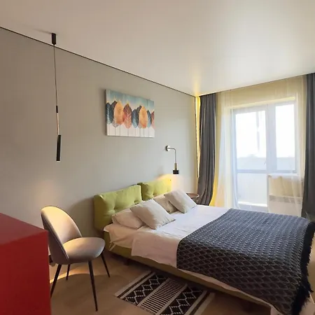 2 Room Modern Apartment View Dnipro Exterior photo